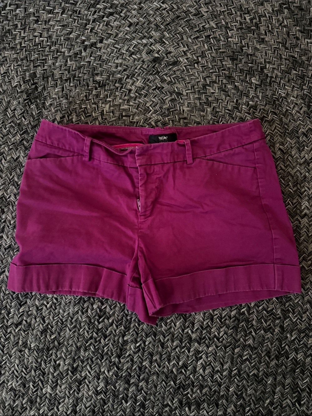 Mossimo Supply Co. Women's Fuchsia Roll-Cuff Shorts
